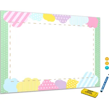 Glasdekor Metalová magnetická tabule - ilustrace patchwork Rozměr V/Š: 40 x 60 cm