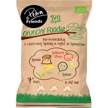 Petra & Friends BIO Špaldové hvězdičky s rýží a špenátem 30g