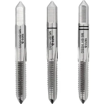 Závitořezný nástroj Závitník M6 sada 3 ks