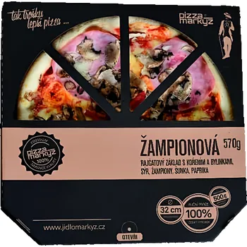 Příloha Pizza Markýz žampionová 570g