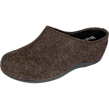 Dámské pantofle BUXA Dámské pantofle z vlněné plsti na klínku BZ350 hnědá Velikost: 39