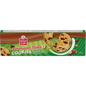 Cukrovinka Fine Life Cookie oříškové 150g