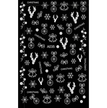 Samolepky na nehty - Vánoce A035