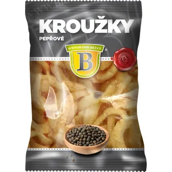 Chips Originální hospodské brambůrky Kroužky pepřové 50g