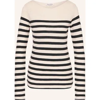 Dámské tričko Marc O'polo Dámské Tričko S Dlouhým Rukávem, béžová / černá, 38
