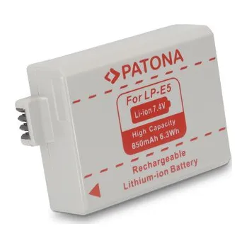 PATONA baterie pro foto Canon LP-E5 850mAh