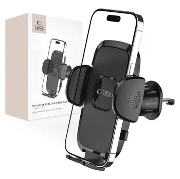 Uchwyt Tech-Protect V3 na telefon do samochodu na kratkę nawiewu - czarny