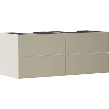 Koupelnový nábytek Skříňka pod umyvadlo pod desku Hansgrohe Xevolos E 137x55,5x55 cm písková matná béžová mat 54197390