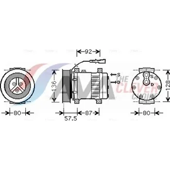 Kompresor klimatizace Kompresor, klimatizace AVA 45011002