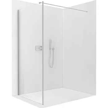 CERANO - Boční stěna Antelo L - L/P - 6 mm - chrom, transparentní sklo - 70x190 cm - jednodílná pevná