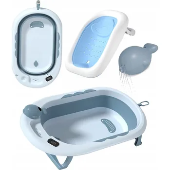 koupací vanička Skládací vanička pro děti VAIANA PREMIUM Lehátko Teploměr Vana