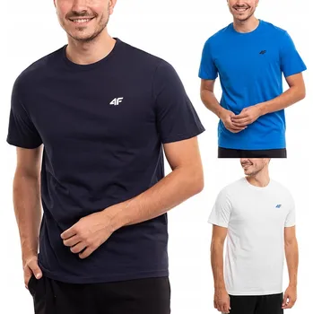 Pánské tričko Tričko pánské 4F M1895 3ks námořnická modř, modrá, bílá 4FWSS24TTSHM1895 9