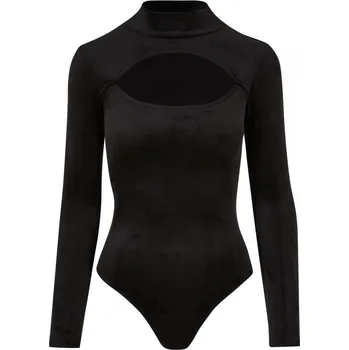 Body Ladies Velvet Cut-Out Turtleneck Body XL