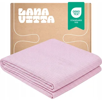 Prostěradlo Přikrývka Lanavitta bavlna 200 cm x 220 cm růžová