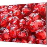 Glasdekor Ochranná deska červené granátové kameny Rozměr V/Š: 2x 52x30 cm, Lepení na zeď: Bez lepení na zeď