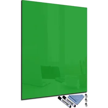 Kancelářský nábytek Glasdekor Magnetická skleněná tabule 90x80cm Barva: Lehce zelená, Rozměr V/Š: 80x90cm