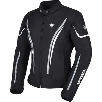 Moto bunda Dámská bunda na motorku RSA Wasp černo-šedo-bílá L