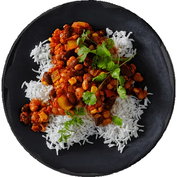 Hotové jídlo Authentic Mexický fazolový guláš s basmati rýží 400g