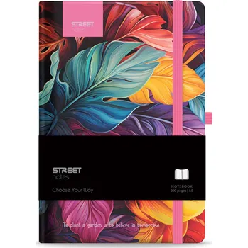 Zet servis Blok FLOWERS Petal A5 linka s gumou