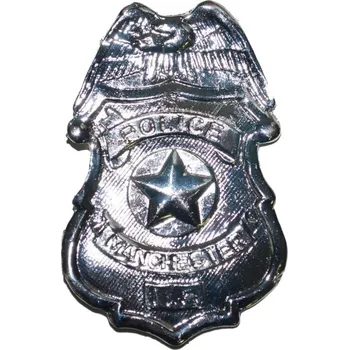 Karnevalový doplněk Policejní odznak kovový