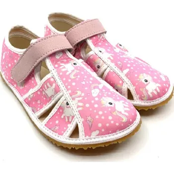 Dívčí bačkory Barefoot papuče Jonap Home New Růžový jednorožec 31, Vnitřní délka boty: 20,5 cm, Vnitřní šířka boty: 7,7 cm