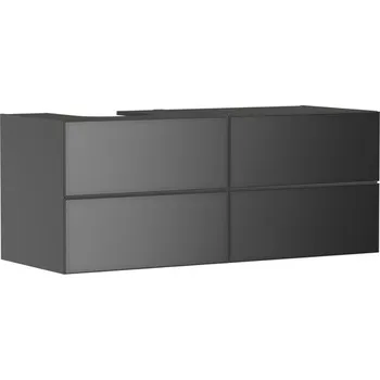 Koupelnový nábytek Skříňka pod umyvadlo pod desku Hansgrohe Xevolos E 137x55,5x55 cm břidlicová matná šedá mat 54238770