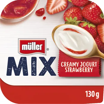 Müller MIX jogurt s jahodami (3,6%) 130g