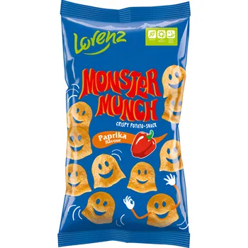 Chips Lorenz Monster Munch lupínky s příchutí papriky 75g