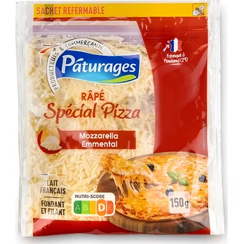 Pâturages Strouhaný sýr na pizzu 150g
