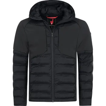 HÖHENHORN Pánská prošívaná bunda se softshellem HOHENHORN Cerces Barva: Černá, Velikost: M