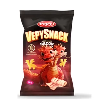 Vepy Vepysnack kukuřičné křupky s příchutí slaniny, bezlepkové 50g