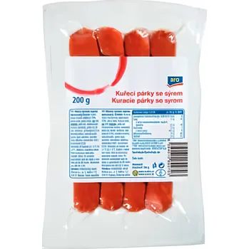 ARO Kuřecí párky se sýrem 200g