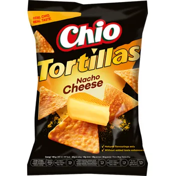 Chips Chio Tortillas Kukuřičný snack s příchutí sýra 125g