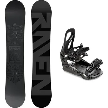 Snowboard Raven Solid steel snowboard + Raven S230 Black snowboardové vázání 155 cm + vázání M/L (EU 41-47) + DÁREK + Doprava ZDARMA