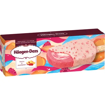 Zmrzlina Häagen-Dazs Peach & Raspberry 80ml