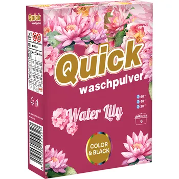 Prací prášek Quick Prací prášek Color & black, Water Lily, 450 g 6dávka