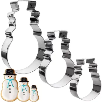 Vykrajovátko Sada nerezových vykrajovátek sněhulák, 3 ks (13 cm)