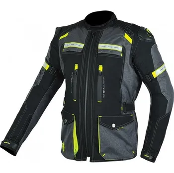 Moto bunda Maxx NF 2210 Jacket Black/Grey/Yellow Fluo 4XL