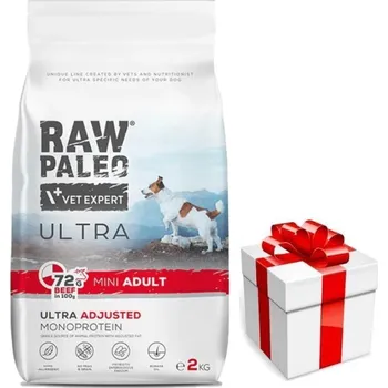 Krmivo pro psa Vetexpert Raw Paleo Ultra Beef Adult Mini 8kg + překvapení pro vašeho psa ZDARMA