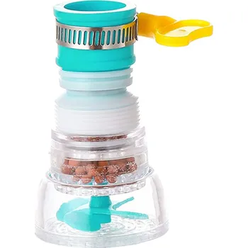 Vodní filtr otočný 360° na kohoutek | Kuchyňské potřeby - Červený