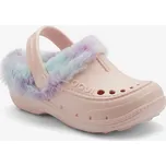 Zateplené dívčí nazouváky Coqui Husky Candy Pink/ Rainbow 9751 30-31