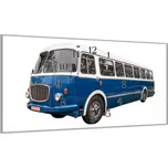 Glasdekor Nástěnné hodiny 30x60cm starý autobus veterán Materiál: plexi