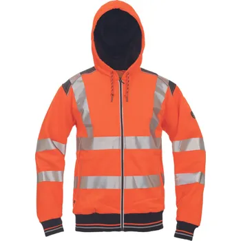 Pánská mikina Cerva Knoxfield Hvps Pracovní mikina HI-VIS 03060073 oranžová L