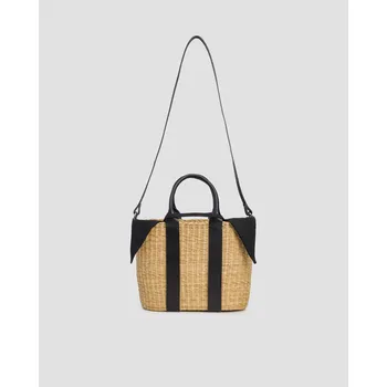 Kabelka Ručně Vyplétaný Dámský Košík Muuñ Caba Cabr25cotnblblt-black