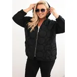 Kesi Dámská mikina Plus Size ART3802 na zip Barva: Černá, Velikost: UNI