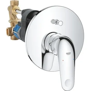 Vodovodní baterie Vanová baterie Grohe EuroEco včetně podomítkového tělesa chrom 32747001