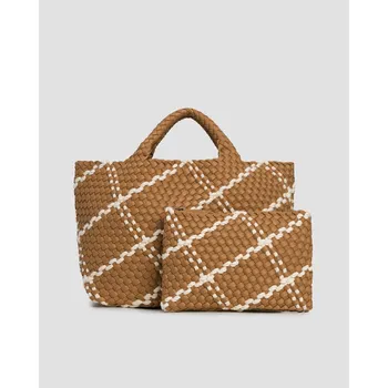 Ručně Vyplétaná Dámská Kabelka Naghedi St Barths Medium Tote Sn03013pn-cove