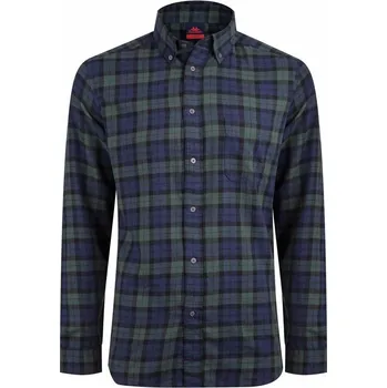 Pánská košile Robe di Kappa KURUK košile zelenomodrá kostka 2XL