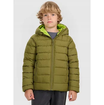 Chlapecká bunda Chlapecká oboustranná prošívaná bunda se syntetickou výplní - olivová