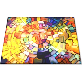 Kuchyňské prkénko Glasdekor Skleněné prkénko abstraktní iluze barevného skla Prkénko: 30x20cm